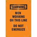 Accuform OSHA WARNING UTILITY POLE WRAP MEN FMG300 FMG300